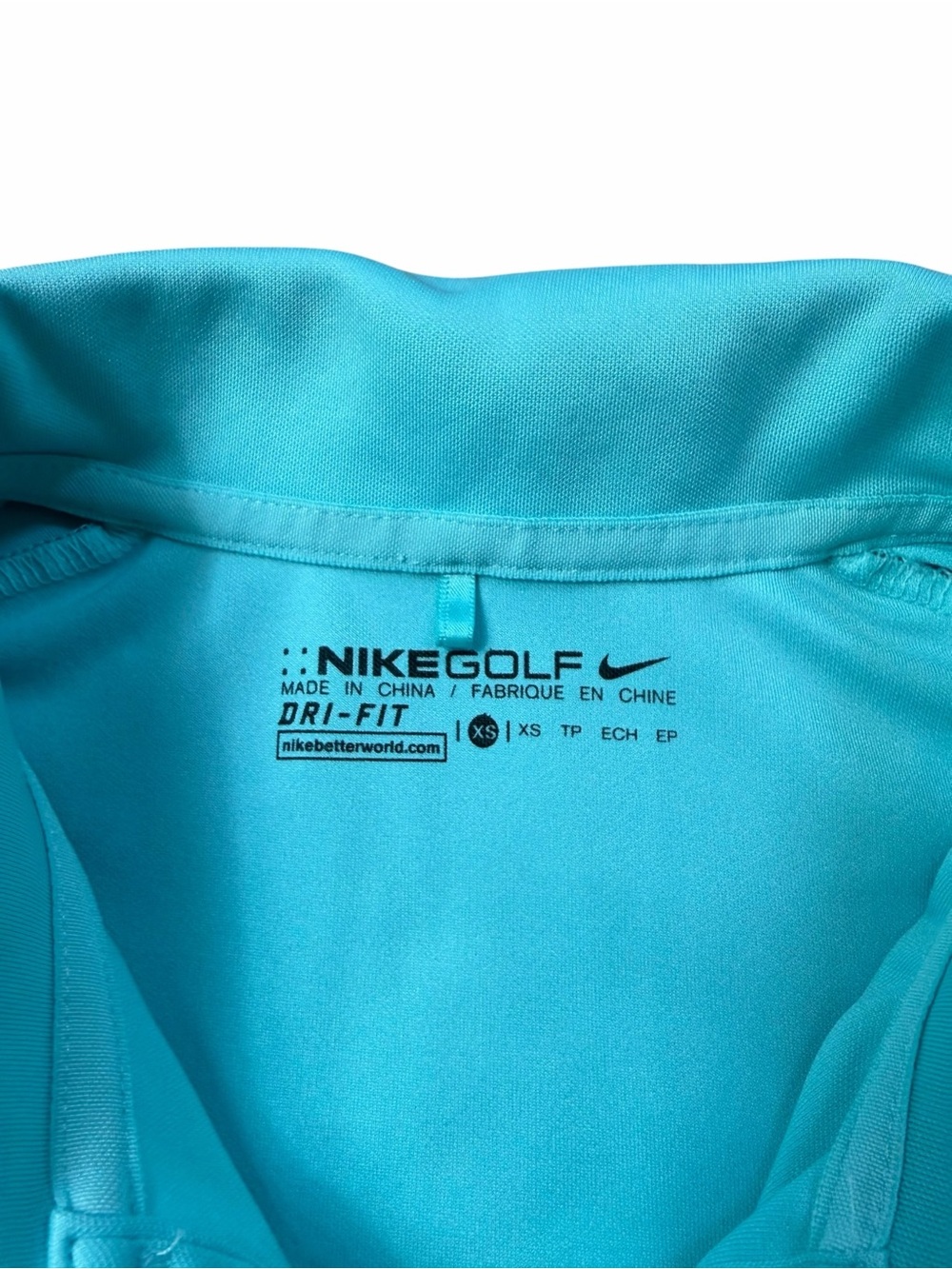 Nike Golf Dri-FIT Women's XS Sky Blue Sleeveless Polo Shirt - Picture 7 of 7